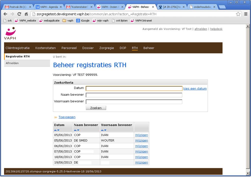 5.2 Registratie RTH voorziening (outreach) Ambulante en/of mobiele outreach