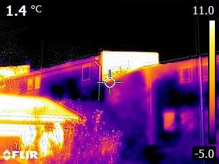 temperatuur de plekken in en rondom de woning hebben.