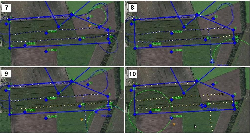 Figuur 5: Uitvoering vluchtplan boven het Herdersdreef perceel (deel 2)