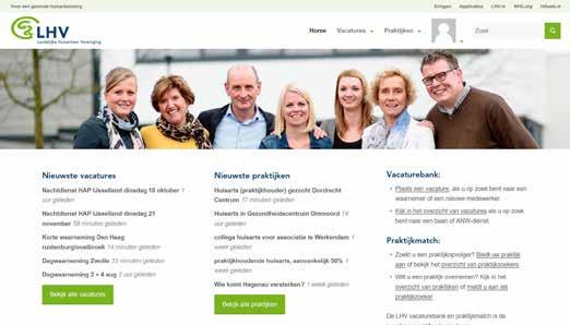 FEDERATIENIEUWS Nieuwe LHV-website voor huisartsvacatures en praktijkaanbod De LHV heeft een nieuwe website gelanceerd om huisartsen te helpen in de zoektocht naar een praktijk, personeel, een nieuwe