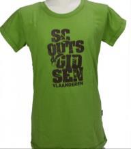 en dasknoop Hemd Groen scouts t-shirt Korte