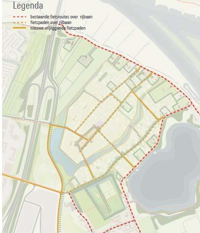 4 Beoordeling ontsluitingsstructuur fietsverkeer Een direct, comfortabel, veilig, aantrekkelijk en fijnmazig fietsnetwerk binnen het plangebied Hoef en Haag aansluitend op de bestaande fietsstructuur