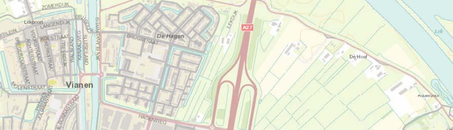 4.2 Externe fietsontsluiting Momenteel zijn in het plangebied fietsvoorzieningen voorzien richting de Lekdijk, het bedrijventerrein Gaasperwaard, Hagestein en Vianen.