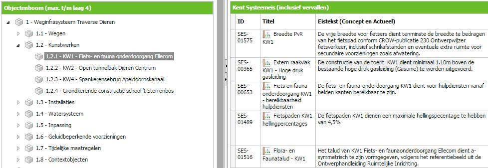 Vraagspecificatie in Relatics