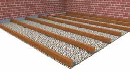 Leg op de betontegels de rubberen tegeldragers. Stap 2: Maak een raamwerk van regels 44 x 70 mm.