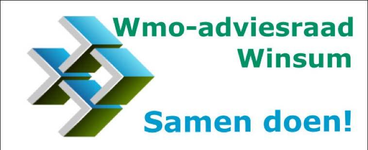 Nieuwsbrief Wmo-adviesraad Winsum Een nieuwe start Het seizoen 2015-2016 is begonnen. Alle organisaties en verenigingen gaan vol energie aan de slag, ieder met eigen doelen en opdrachten.