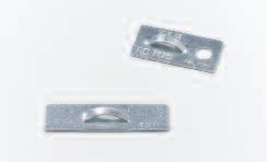 Aluminium platen Zeer sterk plakzadel voor montage met lijm, schroeven of een zelfklevende laag Laag profiel Zacht materiaal waarvan de vorm perfect kan worden aangepast aan de vorm van de drager