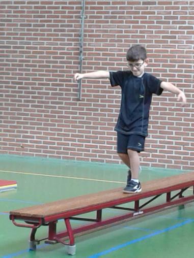 Tijdens de gymles moesten de kinderen van groep