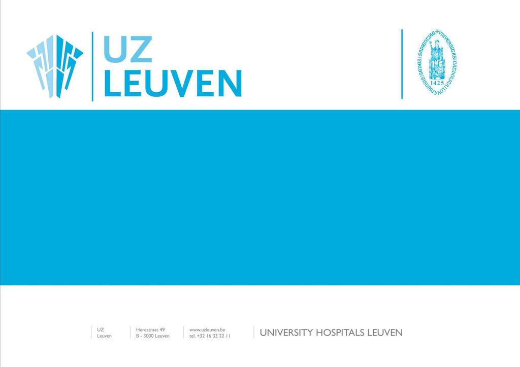 ZIEKENHUISHYGIENE in UZ Leuven:
