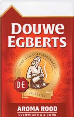 4 STUKS PER KLANT Douwe Egberts snelfilterkoffie of aroma variaties pak 250 gram 2.95 3.