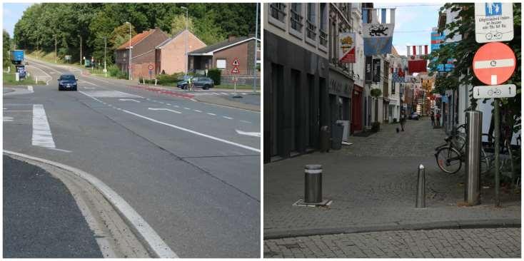 Gelrode: een onoverzichtelijk en gevaarlijk kruispunt, voor wagens en fietsers.