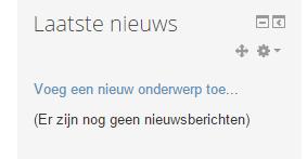 De blokken kunnen ook verplaatst worden. Zet de blokken die het meest gebruikt worden bovenaan. 1.2.1 Blokken Schikken Vooraleer iets aan te passen, dien je de wijzigen aan te zetten.