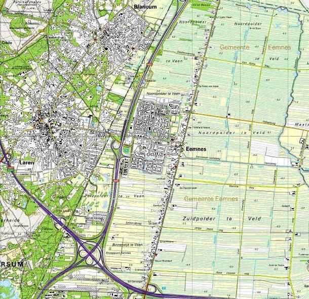 Gemeente Eemnes Figuur: overzichtskaart Eemnes en omgeving
