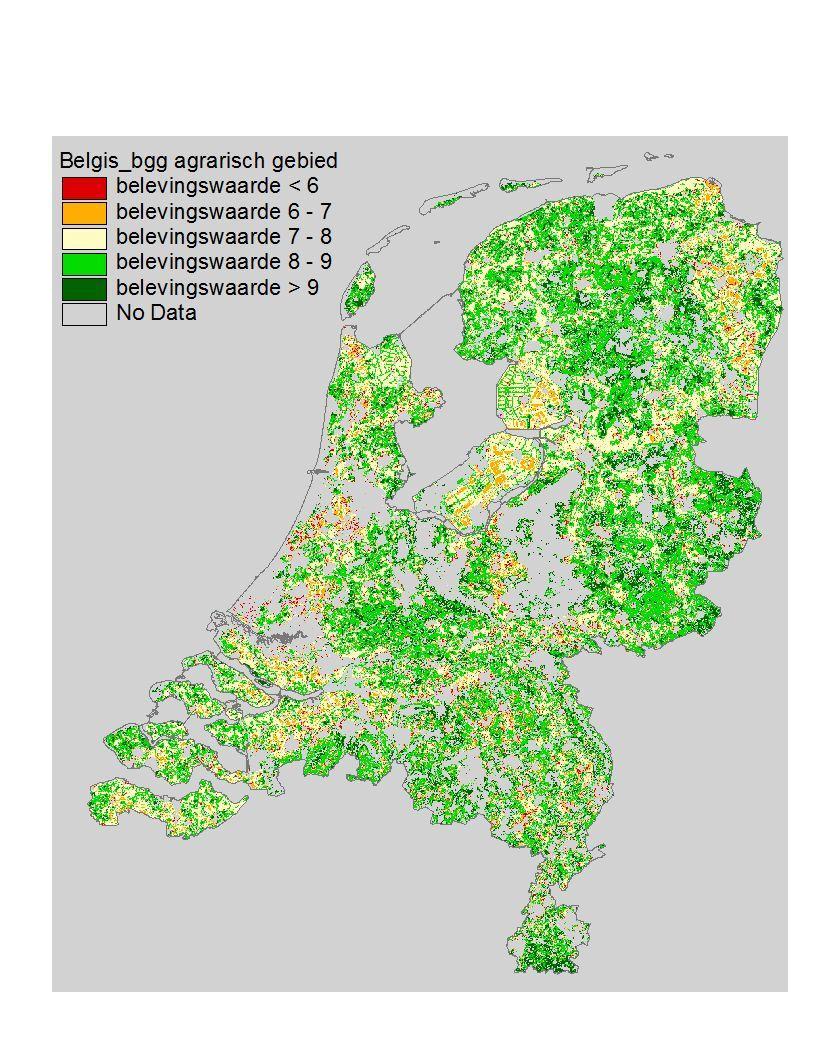 Waardering natuur-bos-agrarisch gebied (13) Bos: 9.