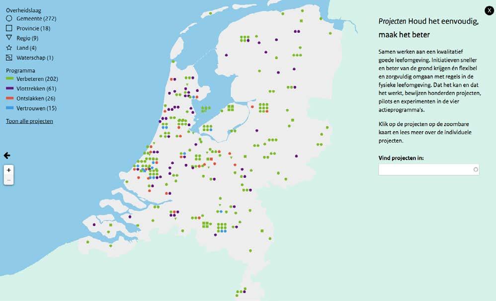 Stippenkaart - stand medio 2016 (voor de actuele interactieve versie: www.houdheteenvoudig.nl) 2.