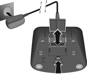 Als u de stekker van de lader weer wilt verwijderen: Eerst de netadapter uit het stopcontact