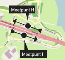 afbeelding 4 Kordonpunten H en I ter hoogte van de afbeelding 5 Kordonpunten J en K nabij de grens met 1.4 Intensiteiten De provincie Limburg heeft in 2006 stellingen uitgevoerd op de N280.