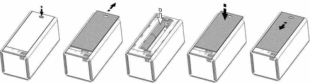 Terwijl de zend-led knippert, drukt u eenmaal op de [CH]-knop aan de onderkant van een buitensensor.