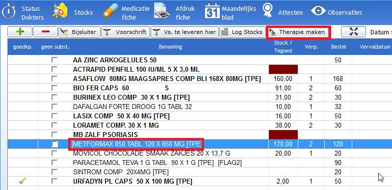 1.3.4 Therapielink è Het doel is om de apotheek ten allen tijde te laten beschikken