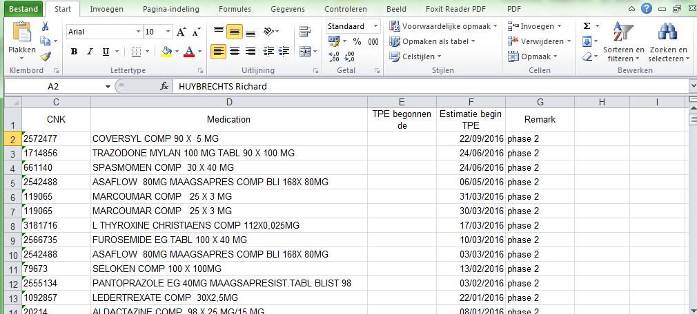 5 Testdatum berekening teststock/start fase 3 è Er kan een toekomstige startdatum ingevuld worden vanaf wanneer TPE mag ingaan.