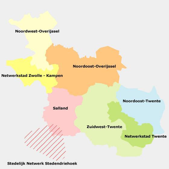 4 Natuur- en landschapsdoelen in Overijssel In dit hoofdstuk wordt op hoofdlijnen per regio een beschrijving gegeven van de huidige natuurkwaliteit en de te ontwikkelen natuurdoelen.