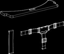 Model Kleur / Poten 82-10051-40 Wit/Wit 258 82-10051-1 Wit/Blank gelakt 258 H:83 D:52 W:58 S:58/55/52 Hoge kinderstoel met ergonomische kunststof zitkuipje en poten in massief beuken.