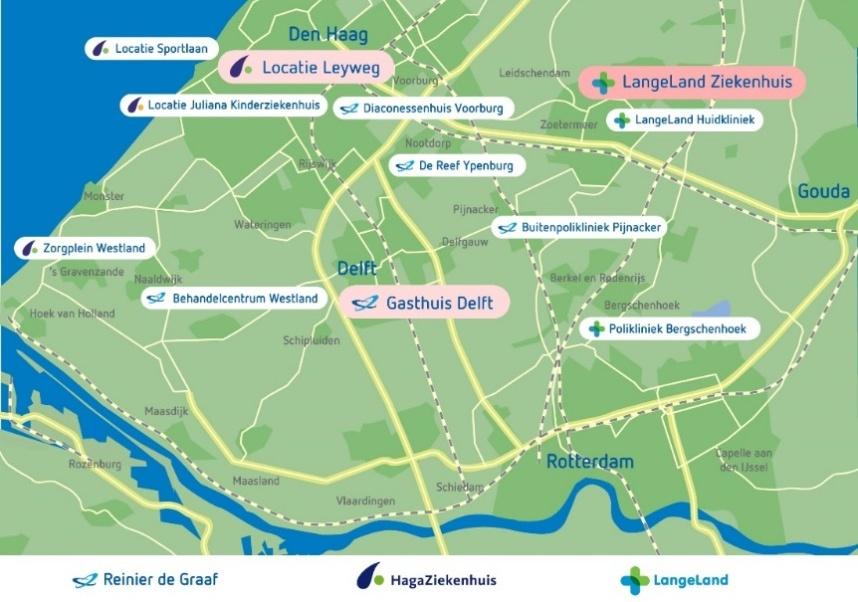 (Regionale strategie RHG) De overname door de RHG resulteert er voor Zoetermeer in dat men wil investeren in het LangeLand Ziekenhuis door enerzijds de realisatie van een orthopedisch centrum en