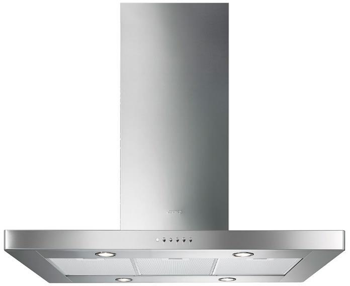 Eilanddampkap SMEG KI90XE (verpakt) Installatie: Eilanddampkap Afmeting, breedte x diepte (in mm): 900 Aantal snelheden: 4 Type bediening: