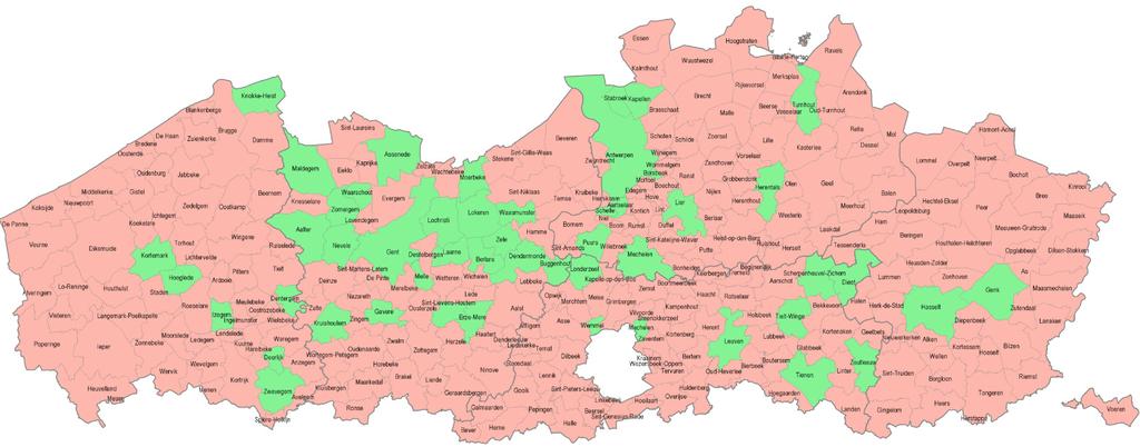 Situatie VC in Vlaanderen.