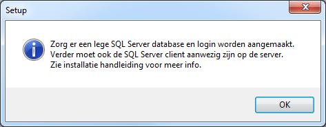 SQL Server Klik op Installeren. Het programma wordt geïnstalleerd en u kunt het installatieprogramma afsluiten.