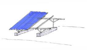 Hoofdstuk 2 Kenmerken van een zonnepark 2.1. Elementen van een zonnepark Basiselement van een zonnepark zijn de zonnepanelen in een bepaalde opstelling met fundering.
