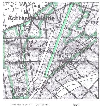 KM-hok 168-418, Achterste Heide, (Herperduin), Snipperjacht. Dit km-hok bestaat voor het overgrote deel uit gemengd naald-, loofbos op lage stuifduintjes.