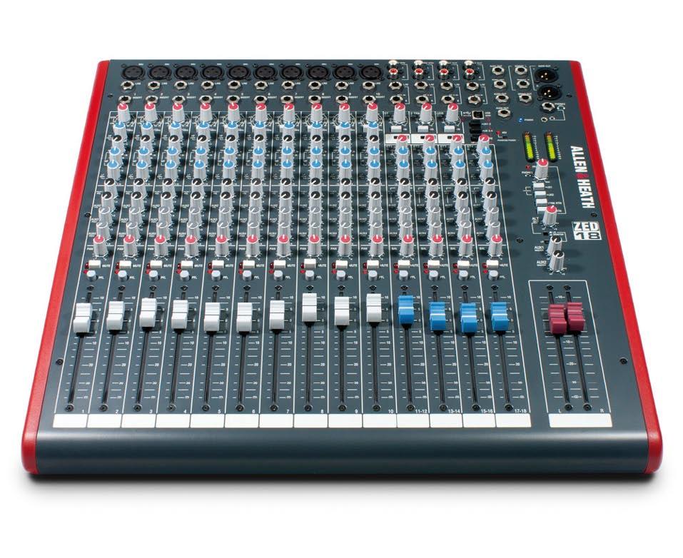 Allen & Heath Zed 18 Multifunctionele USB mixer voor Live Sound en Recording ZED-18 heeft een indrukwekkend aantal features voor mixer van deze prijs.