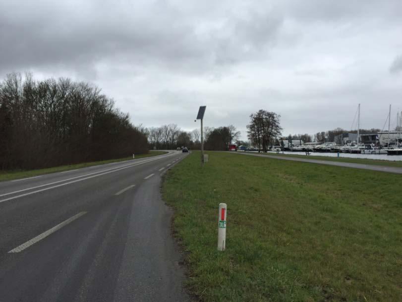 Figuur 11 Meetopstelling geluidproductie per voertuig N309 Elburg; bron verkeersgegevens: Provincie Gelderland Bij gebleken geschiktheid is het doel om op deze locaties jaarreeksen van de gemiddelde