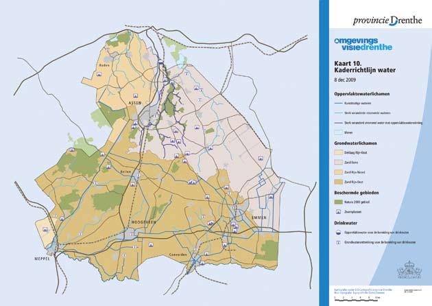 6.3 Oppervlaktewaterkwaliteit 6.3.1 Oppervlaktewaterlichamen In 2027 moeten de oppervlaktewaterlichamen in Drenthe voldoen aan de kwaliteitsdoelen die voortvloeien uit de Europese Kaderrichtlijn Water (KRW).