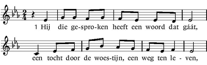 2 Ons gevoel en ons verstand zijn, o Heer, zo zonder klaarheid, als uw Geest de nacht niet bant, ons niet stelt in t licht der waarheid.