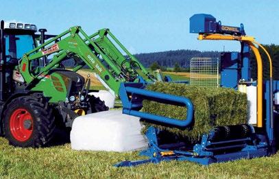 GÖWEIL / Serie G30 Q & G40 Q / Pagina 08-09 G3010 Q FARMER G3010 Q PROFI De stationair werkende vierkantebalen-wikkelmachine G3010 Q Farmer is het ideale werktuig voor gebruik door één man.