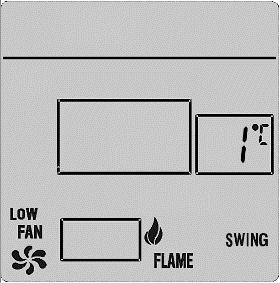 De momenteel ingestelde SWING verschijnt in het SET TEMP venster, samen met de vermelding SWING op het LCD scherm. 2. Druk UP/DOWN om de SWING te veranderen. 3. Druk SET om uw keuze te bevestigen. 13.