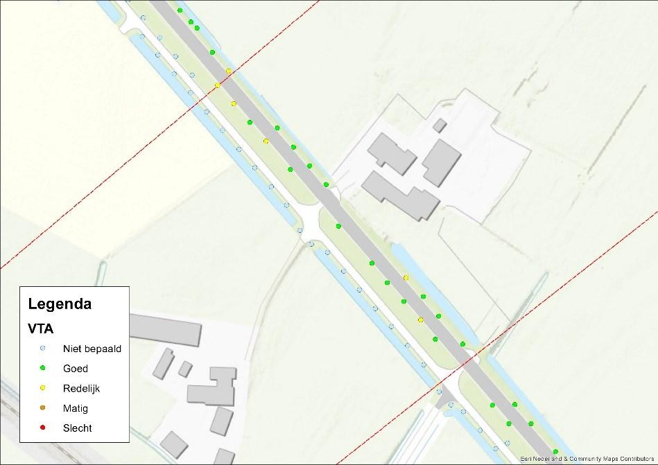 Compartiment C A. Verkeersveiligheid De bomen die langs de hoofdrijbaan staan zijn hoofdzakelijk gecategoriseerd als B (rechtstand, afstand tussen 1 tot 2,5 meter van rijbaan).