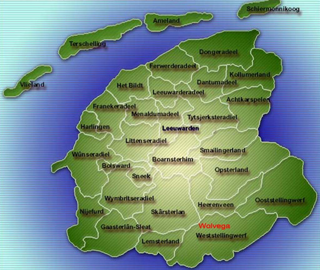 Provincie Fryslân en de regio Zuidoost Vanaf 2014 werkt de provincie Fryslân met vijf streekagenda s.