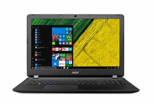 Notebooks Acer Aspire ES 15 (ES1-533-C9GD) x Full HD mat scherm x Intel Celeron N3450 Quad Core processor x 8GB geheugen x 256GB SSD opslag x WiFi AC, 3 x USB x Windows 10 Home 499 17.