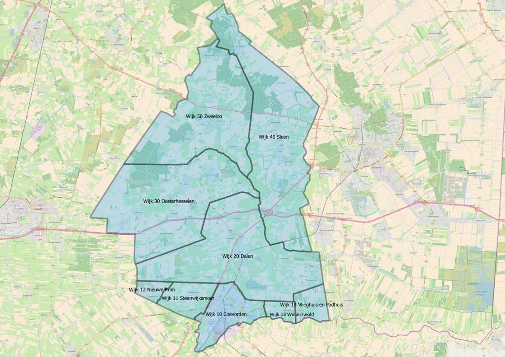 Werken aan woonkwaliteit Coevorden 22 Voor zowel de dorpen als de stad Coevorden gaat het dan om een uitbreidingsbehoefte van maximaal zo n 75 woningen in de komende 10 jaar.