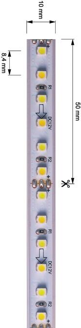 IP-STRIPES 2 channel WW + CW LED rows 1 incl.