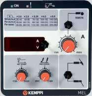 Technische specificaties Master MLS 2500 3500 Aansluitspanning 3~, 50/60 Hz 400 V (-15 +20%) 400 V (-15 +20%) Opgenomen vermogen bij MMA 9,4 kva 15 kva