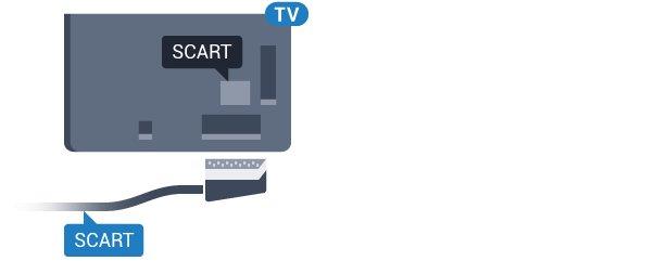 De SCART-aansluiting combineert video- en audiosignalen. De SCART-aansluiting ondersteunt ook het afspelen van NTSC. Gebruik een DVI-naar-HDMI-adapter als uw apparaat alleen een DVI-aansluiting heeft.