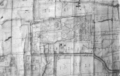 Souterrain, b.g. En verdieping en links plattegronden van J.F. Blondel uit J.