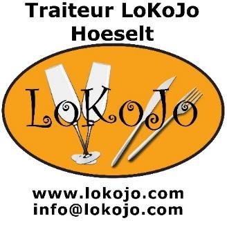 Onze Gerechten Voor de feestdagen 2017-2018 www.lokojo.com - info@lokojo.