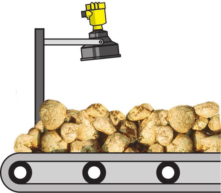 De met PVDF gekapselde geluidsomvormer van de VEGASON 6 is bestendig tegen de agressieve gassen in de tank en er is slechts een G½ A-procesaansluiting met schroefdraad nodig.