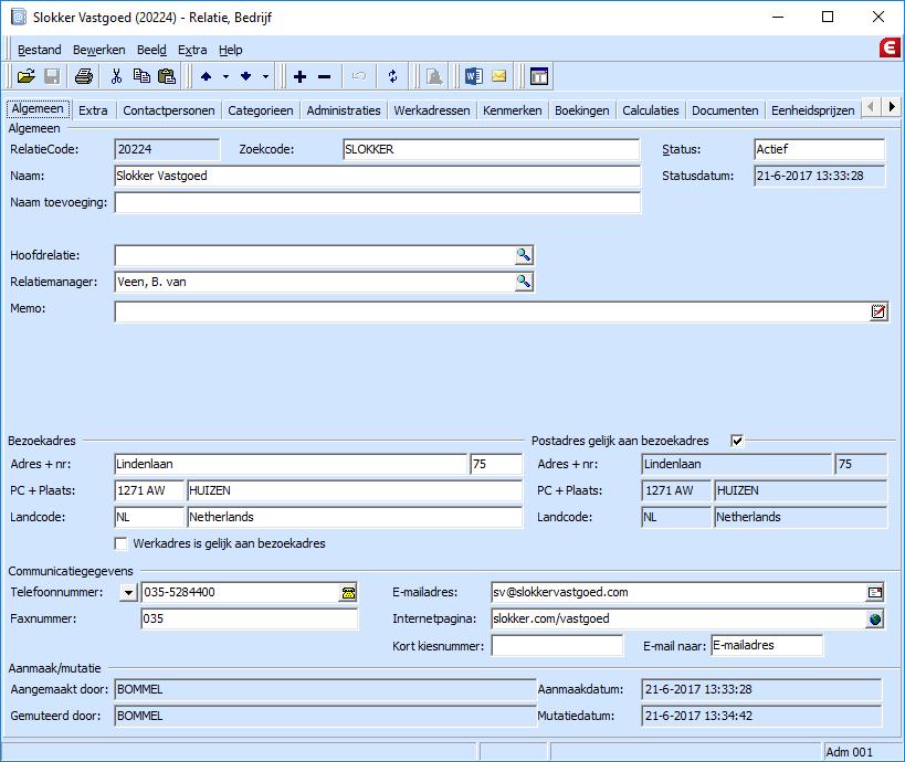 Het project verkopen CRM