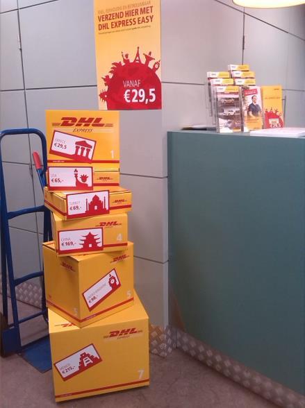 Voorzien in NL/FR/ENG: Folder DHL